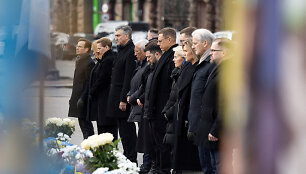 Minimos ketvirtosios karo Ukrainoje metinės / UKRAINIAN PRESIDENTIAL PRESS SER / via REUTERS
