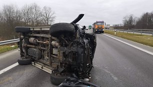 Avarija autostradoje ties Vėžaičiais