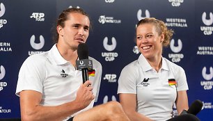 Alexanderis Zverevas ir Laura Siegemund