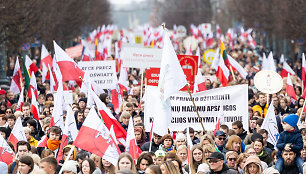 Mitingas tautinių mažumų mokykloms apginti