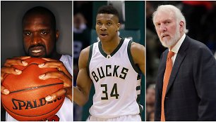 Shaquille'as O'Nealas, Giannis Antetokounmpo ir Greggas Popovichius