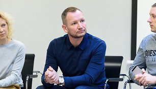 Mindaugas Bružas papasakojo savo neįtikėtiną istoriją Klaipėdos pedagogams, dalyvaujantiems projekto &bdquo;Svajonių komandos&ldquo; mokymuose