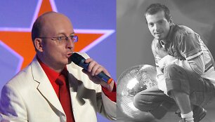 &bdquo;Kelio į žvaigždes&ldquo; vedėjas Arūnas Valinskas ir &scaron;ou dalyvis Rūlė