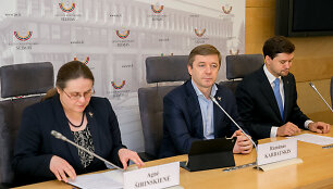 Agnė &Scaron;irinkienė, Ramūnas Karbauskis, Tadas Langaitis
