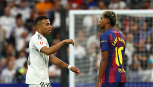 Lamine'as Yamalis ir Kylianas Mbappe