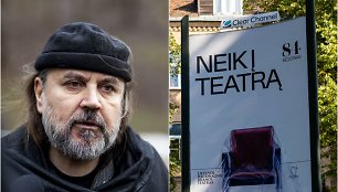 Oskaras Koršunovas, reklama „Neik į teatrą“