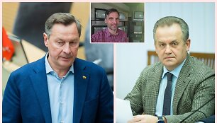 Ramūnas Grumbinas apkaltino Artūrą Zuoką (kairėje) ir Artūrą Skardžių (de&scaron;inėje) melu.