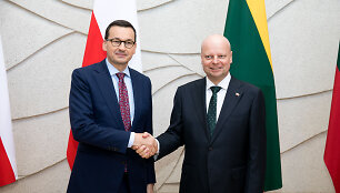 Saulius Skvernelis ir Mateuszas Morawieckis