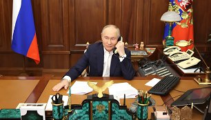 Rusijos prezidentas Vladimiras Putinas / Alexander Kazakov/Kremlin Pool / ZUMAPRESS.com