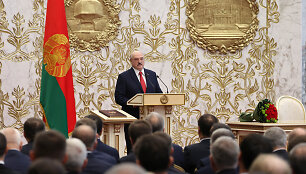 Slapta Aliaksandro Luka&scaron;enkos inauguracija prezidentu