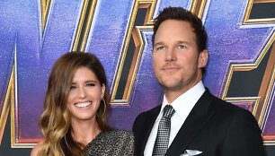 Katherine Schwarzenegger ir Chrisas Prattas