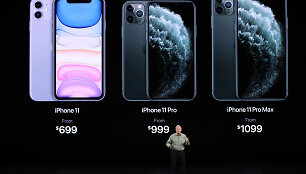 &bdquo;iPhone 11&ldquo; serijos i&scaron;maniųjų telefonų kainos