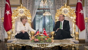 Angela Merkel ir Recepas Tayyipas Erdoganas