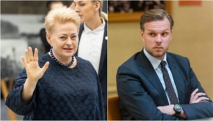 Dalia Grybauskaitė ir Gabrielius Landsbergis