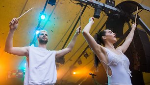 „Sofi Tukker“ koncerto Vilniuje akimirka