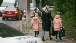 Vilniaus policijos pareigūnai tikrino ar saugiai važami vaikai