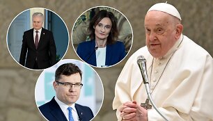 Popiežius Pranci&scaron;kus, Gitanas Nausėda, Viktorija Čmilytė-Nielsen, Laurynas Kasčiūnas