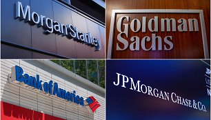 „Morgan Stanley“, „Goldman Sachs“, „Bank of America“, „JPMorgan Chase & Co.“