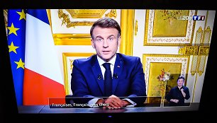 Prancūzijos prezidentas Emmanuelis Macronas