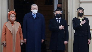 Recepas Tayyipas Erdoganas ir Volodymyras Zelenskis