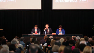 LSDP suvažiavimo akimirka