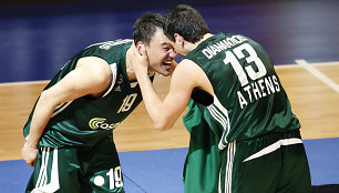 Šarūnas Jasikevičius ir Dimitris Diamantidis