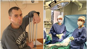 Ukrainietis Serkis ir jį operavę medikai