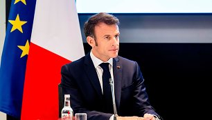 Prancūzijos prezidentas Emmanuelis Macronas