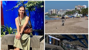 M.Kukulskienė Meksiko mieste / Puerto Vallartos paplūdimys ir oro uostas