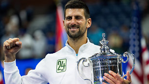 Dar sykį teniso istoriją pakeitęs N.Džokovičius tapo „US Open“ čempionu