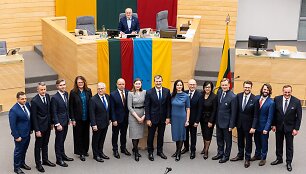 Gintauto Palucko vadovaujamas Ministrų kabinetas / BNS nuotr.