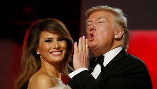 Donaldas Trumpas ir Melania Trump
