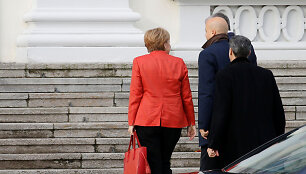 A.Merkel atvyksta į susitikimą su F.W.Steinmeieriu