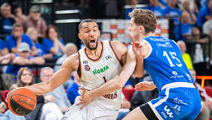Pirmasis mažojo finalo mačas: Klaipėdos &bdquo;Neptūnas&ldquo; &ndash; Panevėžio &bdquo;Lietkabelis&ldquo;. Jamelas Morrisas