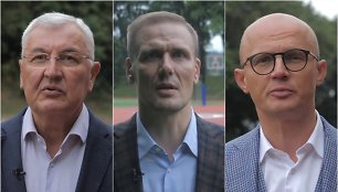 Iš kairės: Jonas Kazlauskas, Robertas Javtokas, Edmundas Jakilaitis