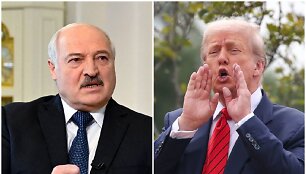 Aliaksandras Luka&scaron;enka ir Donaldas Trumpas