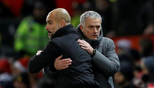 Pepas Guardiola ir Jose Mourinho