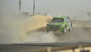 Roko Baciu&scaron;kos pasirodymas Pasaulio ralio kroso čempionato kvalifikacijoje Abu Dabyje
