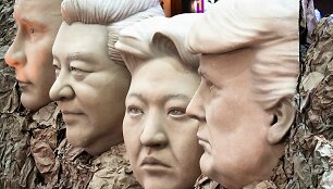 Vladimiras Putinas, Xi Jinpingas, Kim Jong Unas, Donaldas Trumpas 