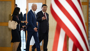 Joe Bidenas ir Xi Jinpingas