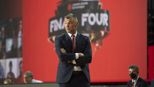 Eurolygos pusfinalis. &Scaron;arūnas Jasikevičius