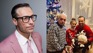 Andrius Kandelis su tėčiu