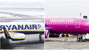 „Ryanair“ ir „WizzAir“ avialinijos