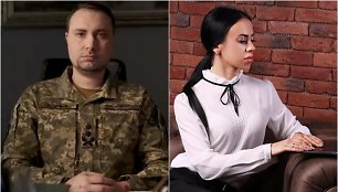 Ukrainos gynybos žvalgybos vadovas Kyrylo Budanovas ir jo žmona Marianna Budanova