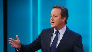 „Brexit“ debatuose pasisakęs Davidas Cameronas