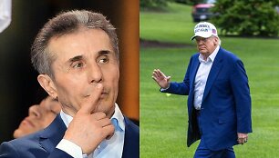 Bidzina Ivani&scaron;vilis ir Donaldas Trumpas