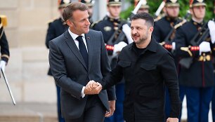 Emmanuelis Macronas ir Volodymyras Zelenskis / SIPA