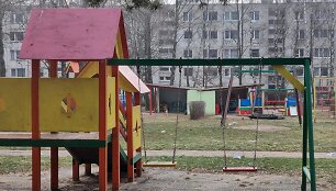 Daugiabučio gaisras Vir&scaron;uli&scaron;kėse
