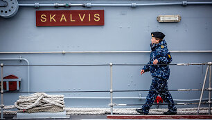 Karinių jūrų pajėgų laivo &bdquo;Skalvis&ldquo; karininkė Agnija Aleknaitė 