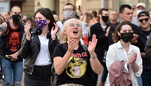 Protestuotojai Minske